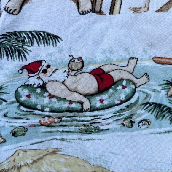 Clearwater Outfitters Santa Tropical Beach Vacation Long Sleeve Button Down XL - Picture 6 of 11